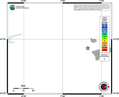 Mappa EMS - territori comuni