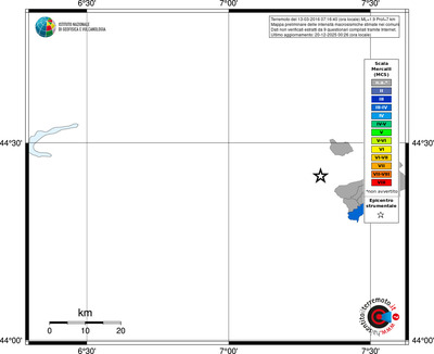 Mappa MCS - territori comuni