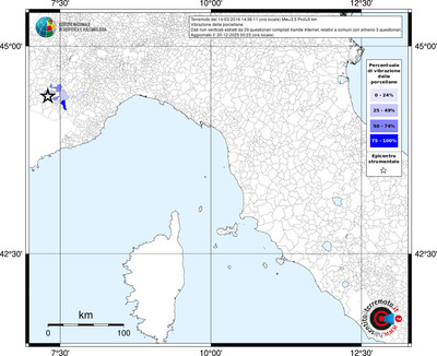 Mappa territorio comunale con almeno 3 questionari