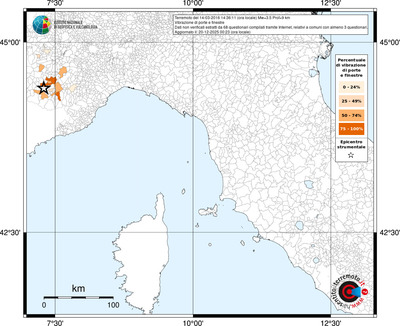 Mappa territorio comunale con almeno 3 questionari