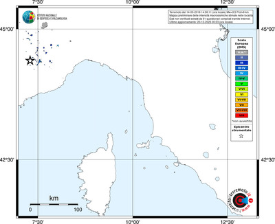 Mappa EMS - territori località
