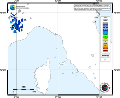 Mappa EMS - territori comuni