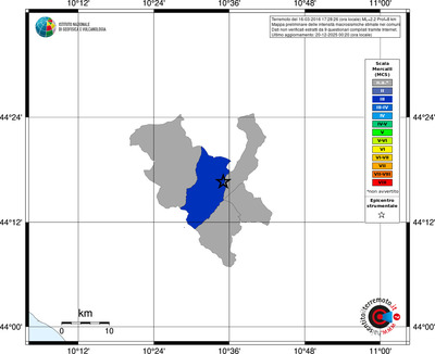 Mappa MCS - territori comuni