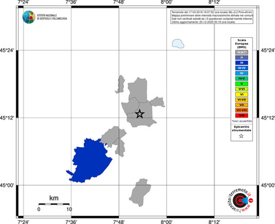 Mappa EMS - territori comuni