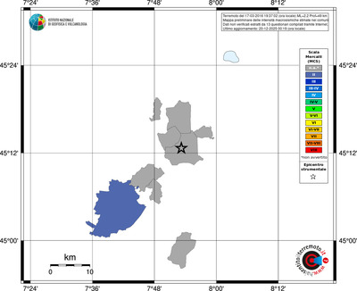 Mappa MCS - territori comuni