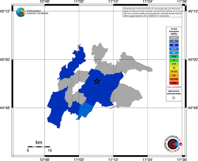 Mappa EMS - territori comuni