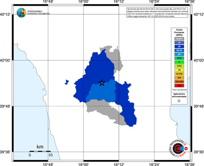 Mappa EMS - territori comuni