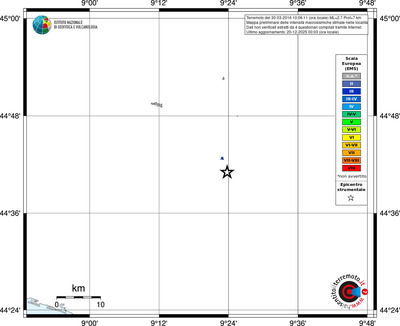 Mappa EMS - territori località