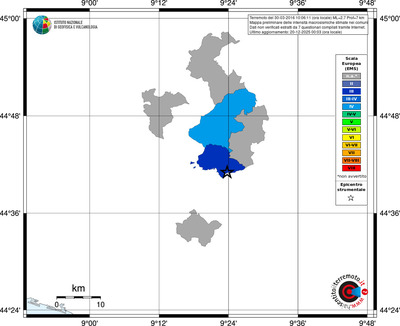 Mappa EMS - territori comuni