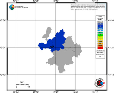 Mappa EMS - territori comuni
