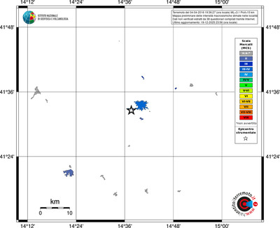 Mappa MCS - territori località