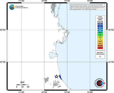 Mappa EMS - territori località