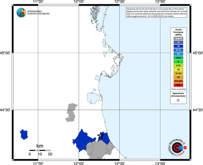 Mappa EMS - territori comuni