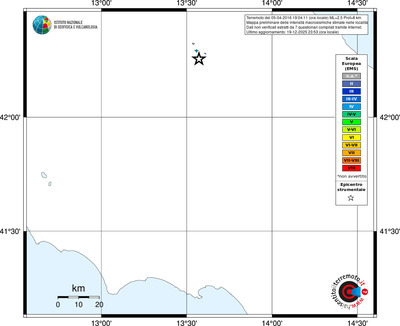Mappa EMS - territori località