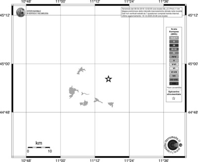 Mappa EMS - territori località