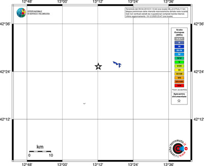 Mappa EMS - territori località