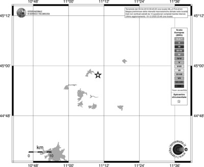 Mappa EMS - territori località