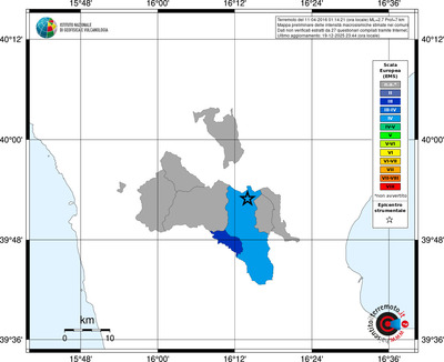 Mappa EMS - territori comuni