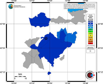 Mappa EMS - territori comuni