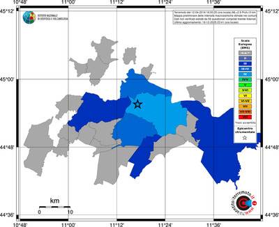 Mappa EMS - territori comuni