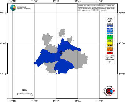 Mappa EMS - territori comuni
