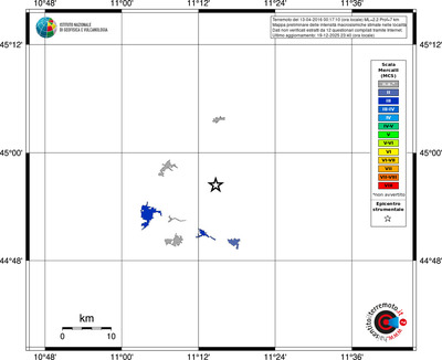 Mappa MCS - territori località