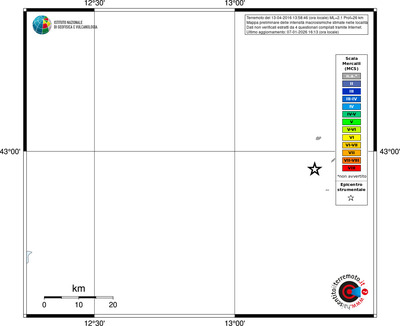 Mappa MCS - territori località