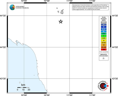 Mappa EMS - territori località