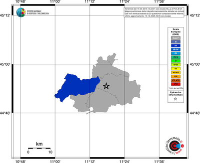 Mappa EMS - territori comuni