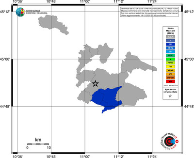 Mappa MCS - territori comuni