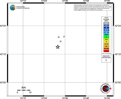 Mappa EMS - territori località