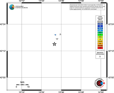 Mappa MCS - territori località