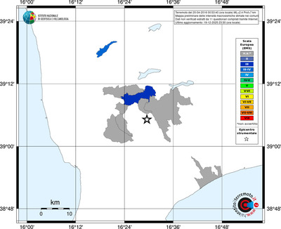 Mappa EMS - territori comuni