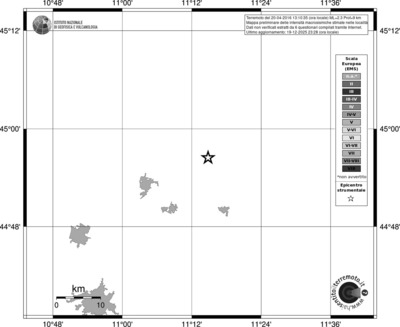 Mappa EMS - territori località