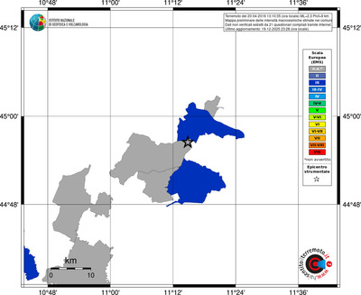Mappa EMS - territori comuni