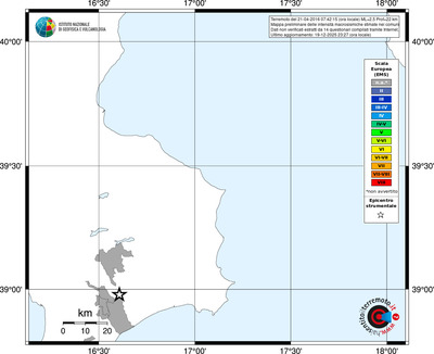 Mappa EMS - territori comuni