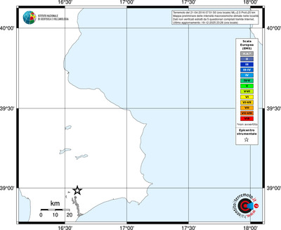 Mappa EMS - territori località