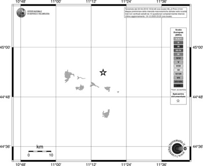 Mappa EMS - territori località