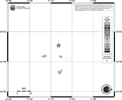 Mappa EMS - territori località