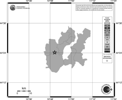 Mappa EMS - territori comuni