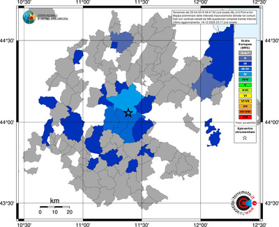 Mappa EMS - territori comuni