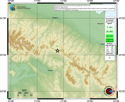 Mappa comuni con almeno 3 questionari