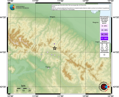Mappa comuni con almeno 3 questionari