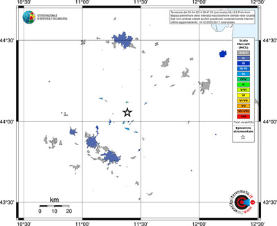 Mappa MCS - territori località
