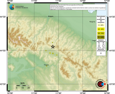 Mappa comuni con almeno 3 questionari