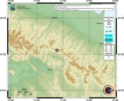 Mappa comuni con almeno 3 questionari