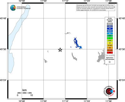 Mappa EMS - territori località