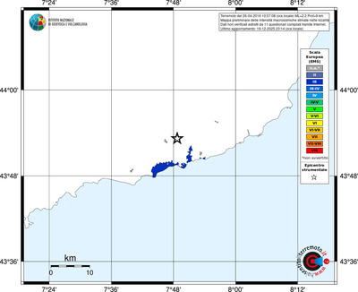 Mappa EMS - territori località