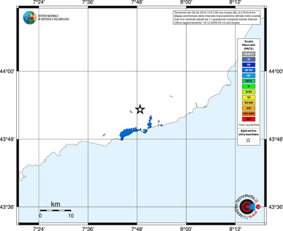 Mappa MCS - territori località