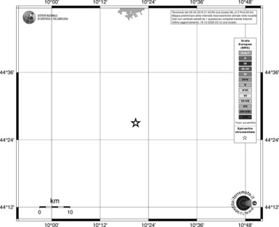 Mappa EMS - territori località